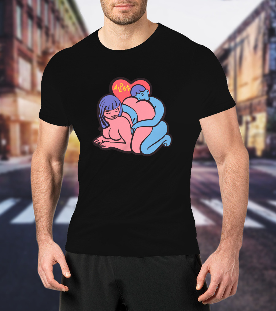 Alpha Channeling Snuggle Heart Embrace T-Shirt