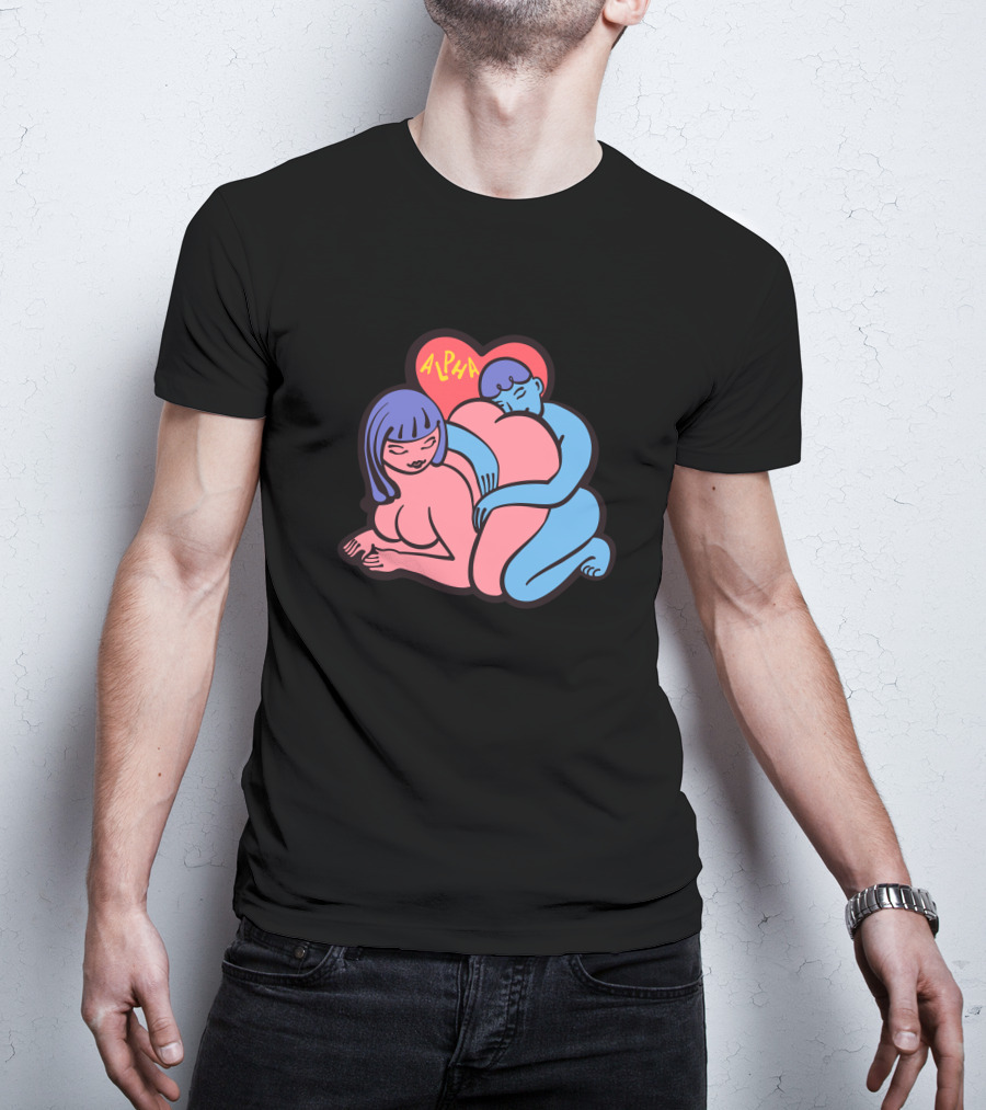 Alpha Channeling Snuggle Heart Embrace T-Shirt