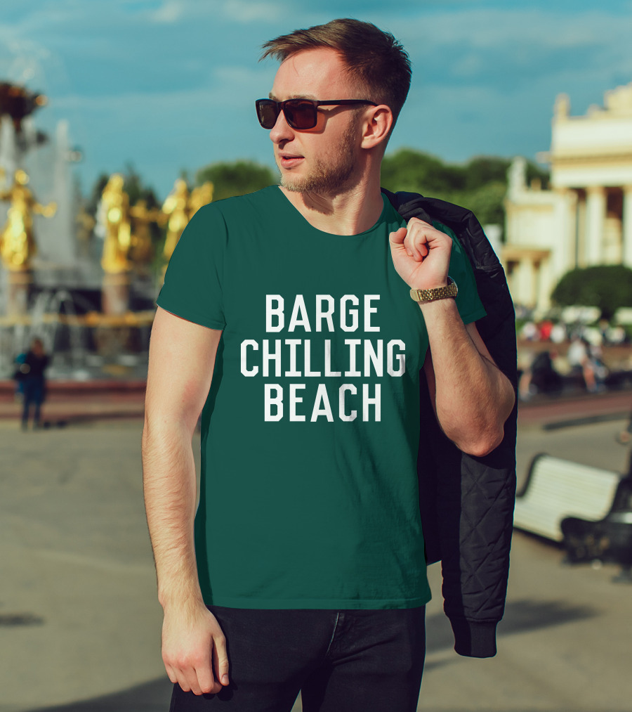 Barge Chilling Beach English Bay Vancouver Park BC Is Awesome T-Shirt