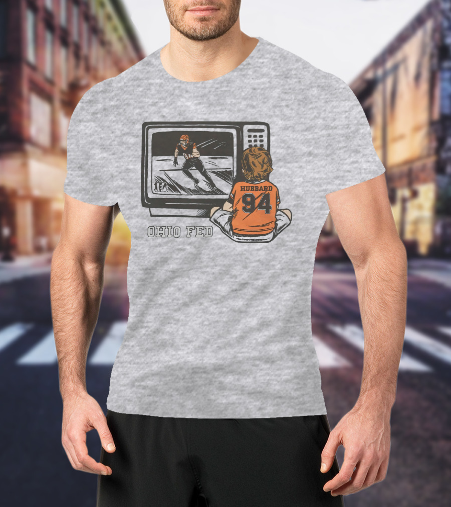 Cincinnati Bengals Sam Hubbard Ohio Fed 94 TV Retro Football T-Shirt