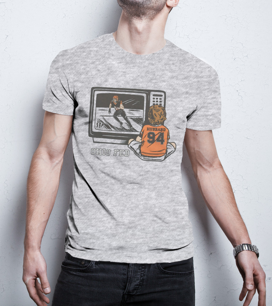 Cincinnati Bengals Sam Hubbard Ohio Fed 94 TV Retro Football T-Shirt