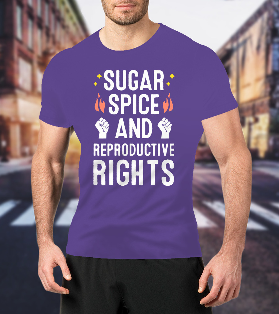 SirKatelyn Sugar Spice And Reproductive Rights Fist And Flame T-Shirt