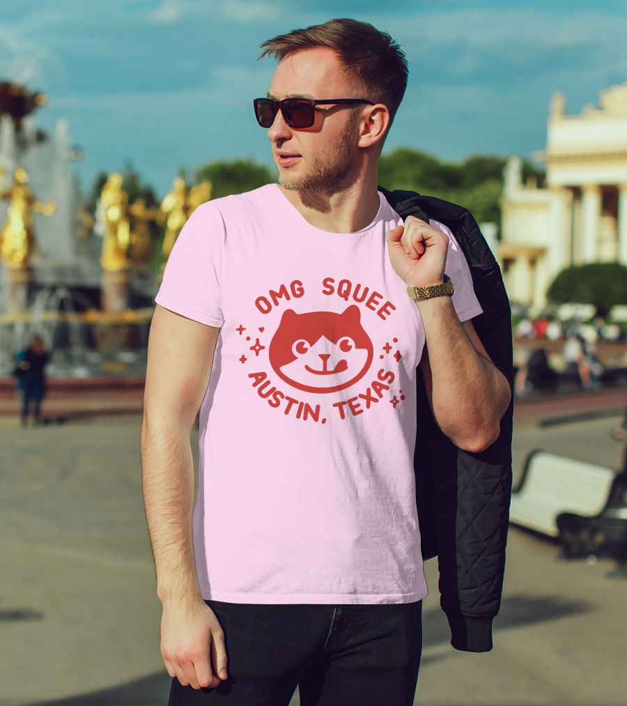 OMG Squee Austin Texas Cute Cat T-Shirt