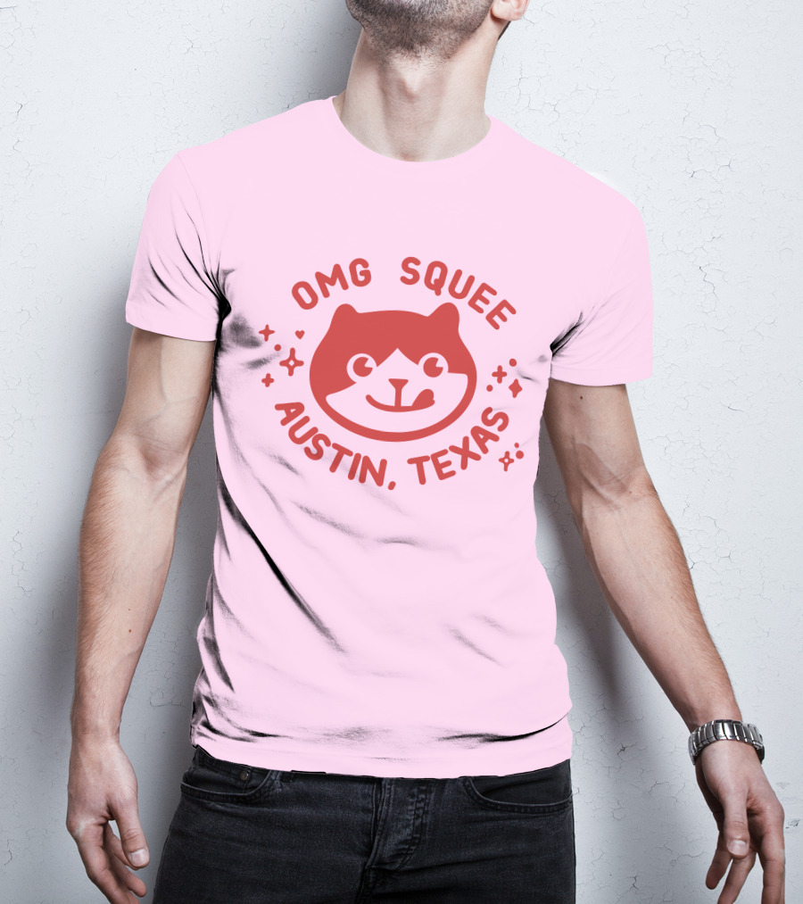 OMG Squee Austin Texas Cute Cat T-Shirt