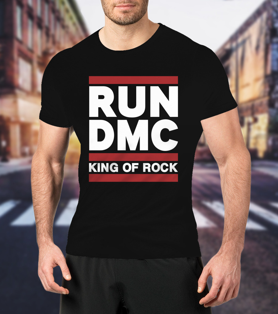 Allinhiphop Run DMC King Of Rock Retro T-Shirt