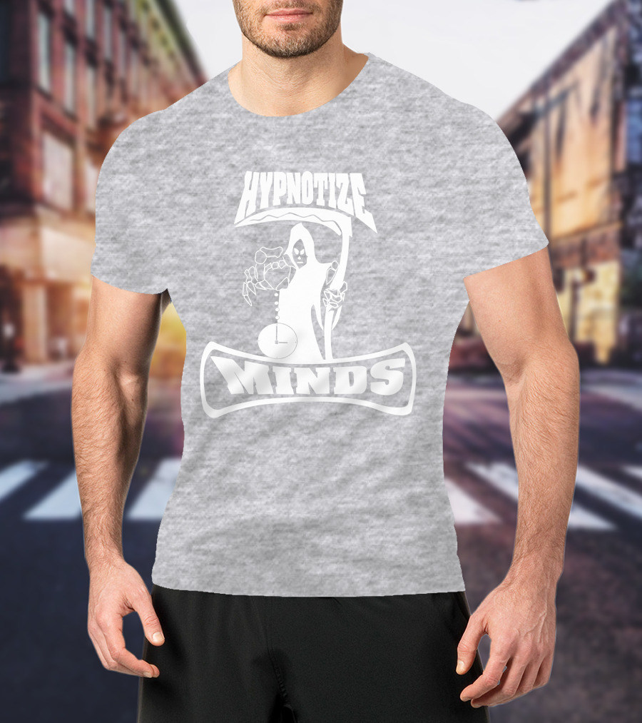 Three 6 Mafia Hypnotize Minds Grim Reaper Clock T-Shirt