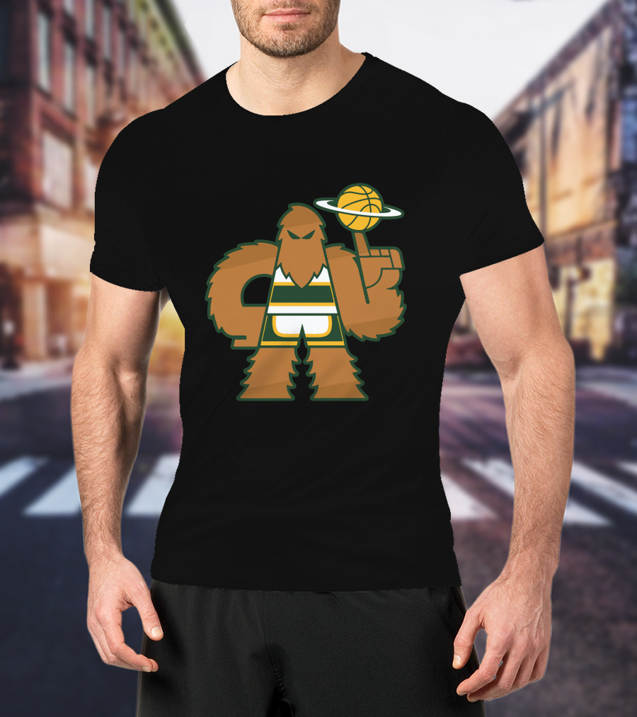 Simplyseattle Merch Super Squatch Basketball T-Shirt