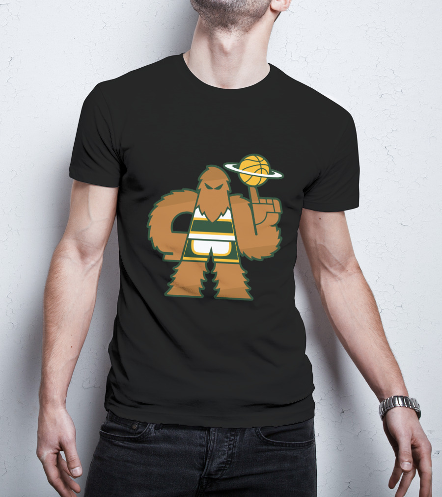 Simplyseattle Merch Super Squatch Basketball T-Shirt