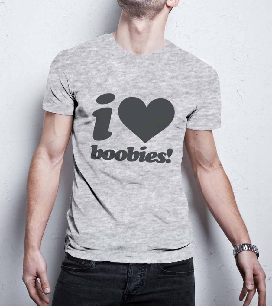 Rash I Love Boobies I Heart Boobies T-Shirt