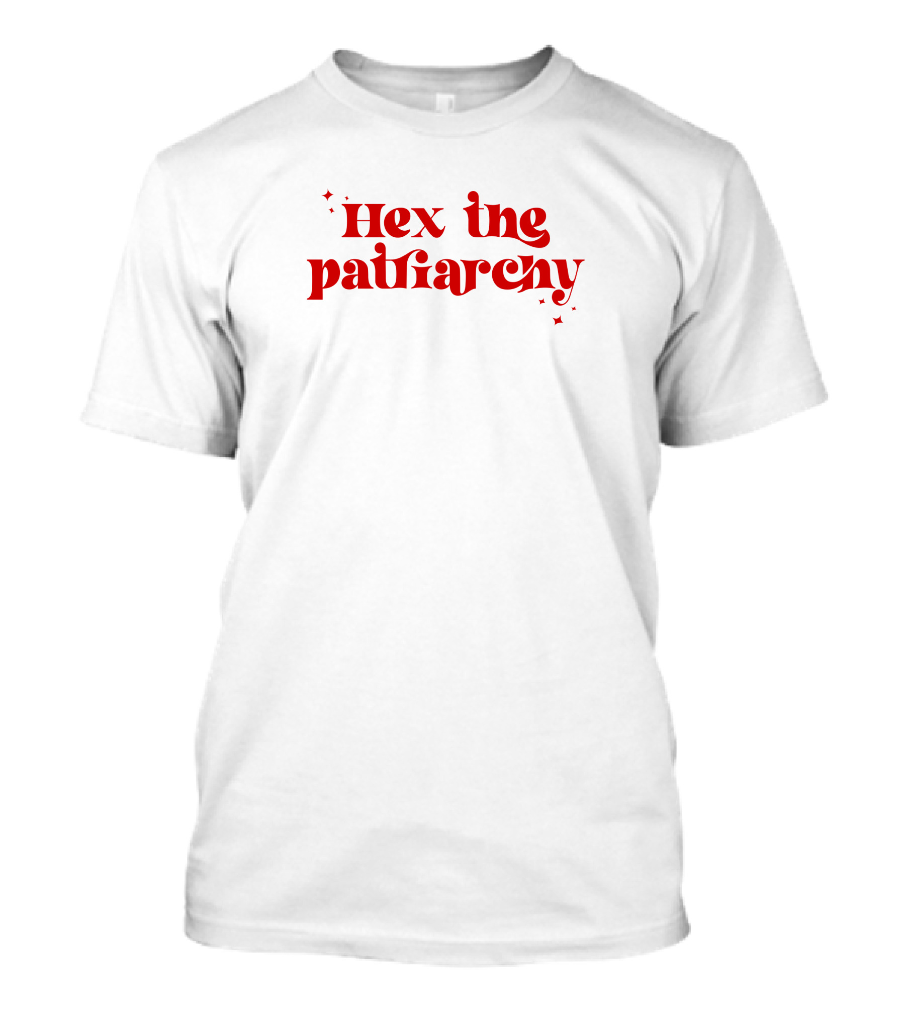 Hex The Patriarchy Red Stars Feminist Empowerment T-Shirt