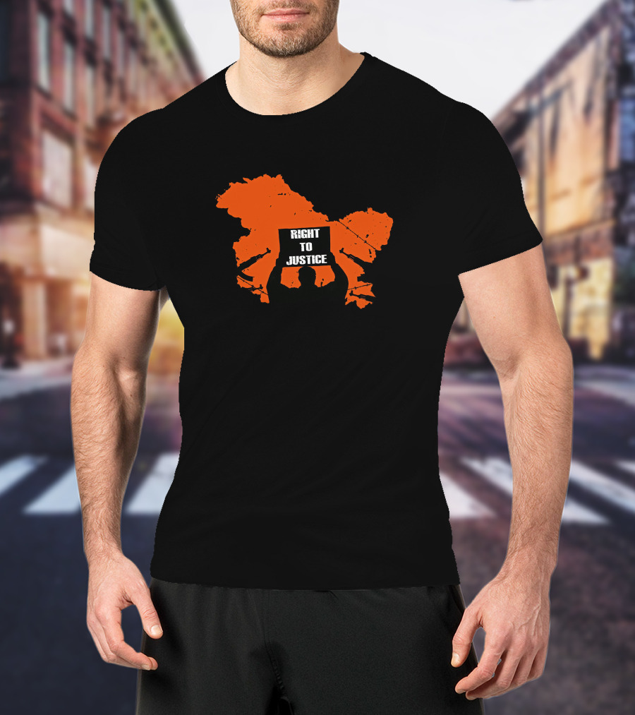 Vivek Ranjan Agnihotri Right To Justice Genocide Akshay Dhanak Kashmir Map T-Shirt
