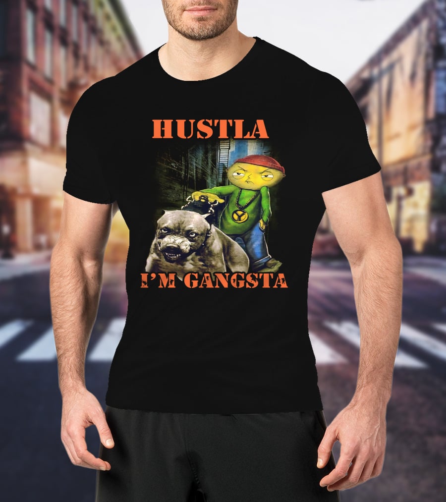 Hustla I'm Gangsta Vintage 90's Stewie MikeDiva T-Shirt