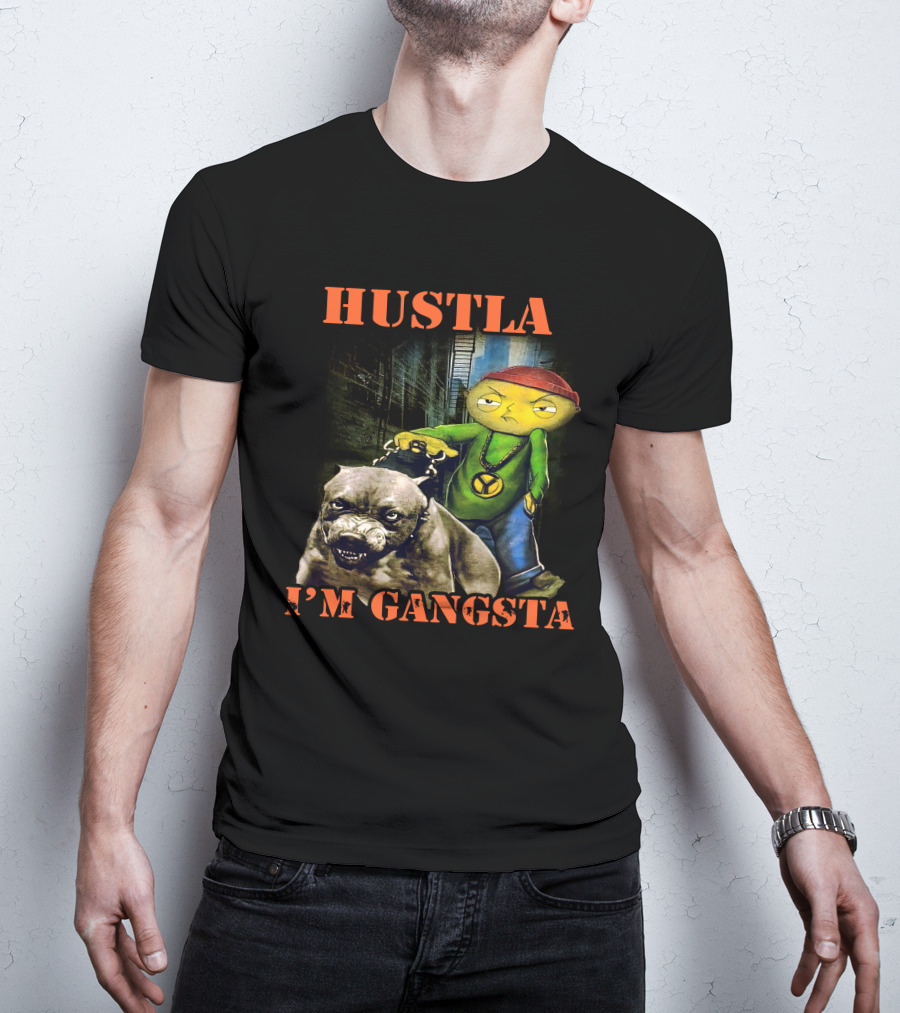 Hustla I'm Gangsta Vintage 90's Stewie MikeDiva T-Shirt