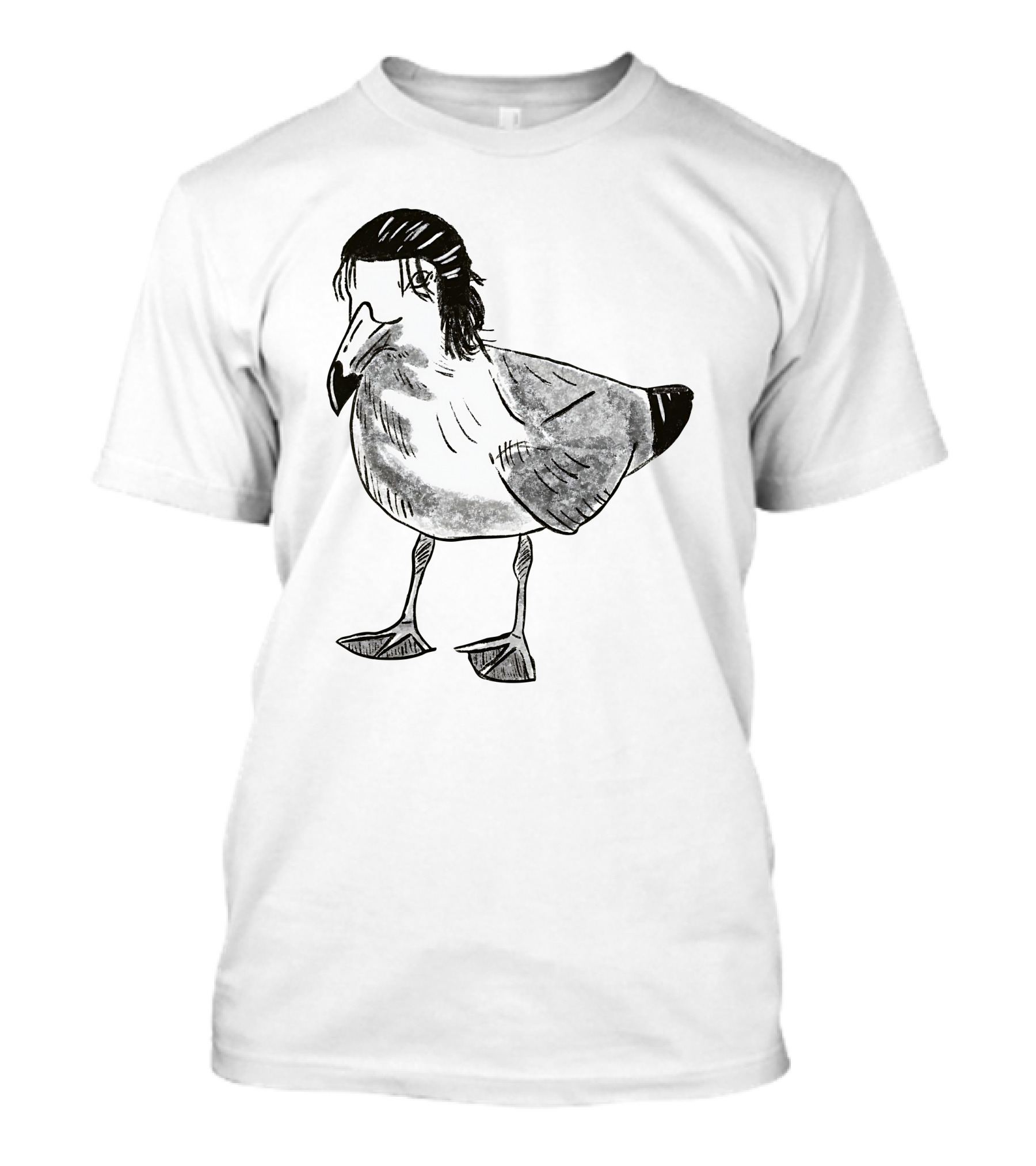 Eren Yeager Seagull Toast Guy Bird Anime Meme T-Shirt