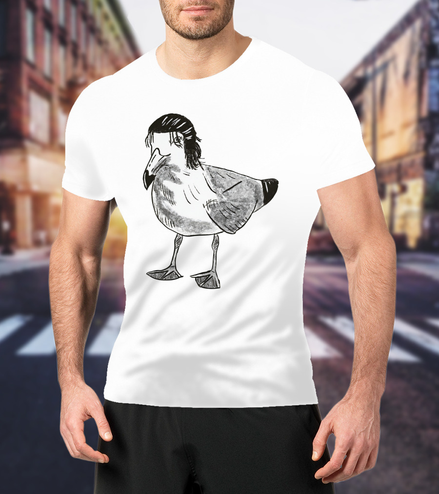 Eren Yeager Seagull Toast Guy Bird Anime Meme T-Shirt