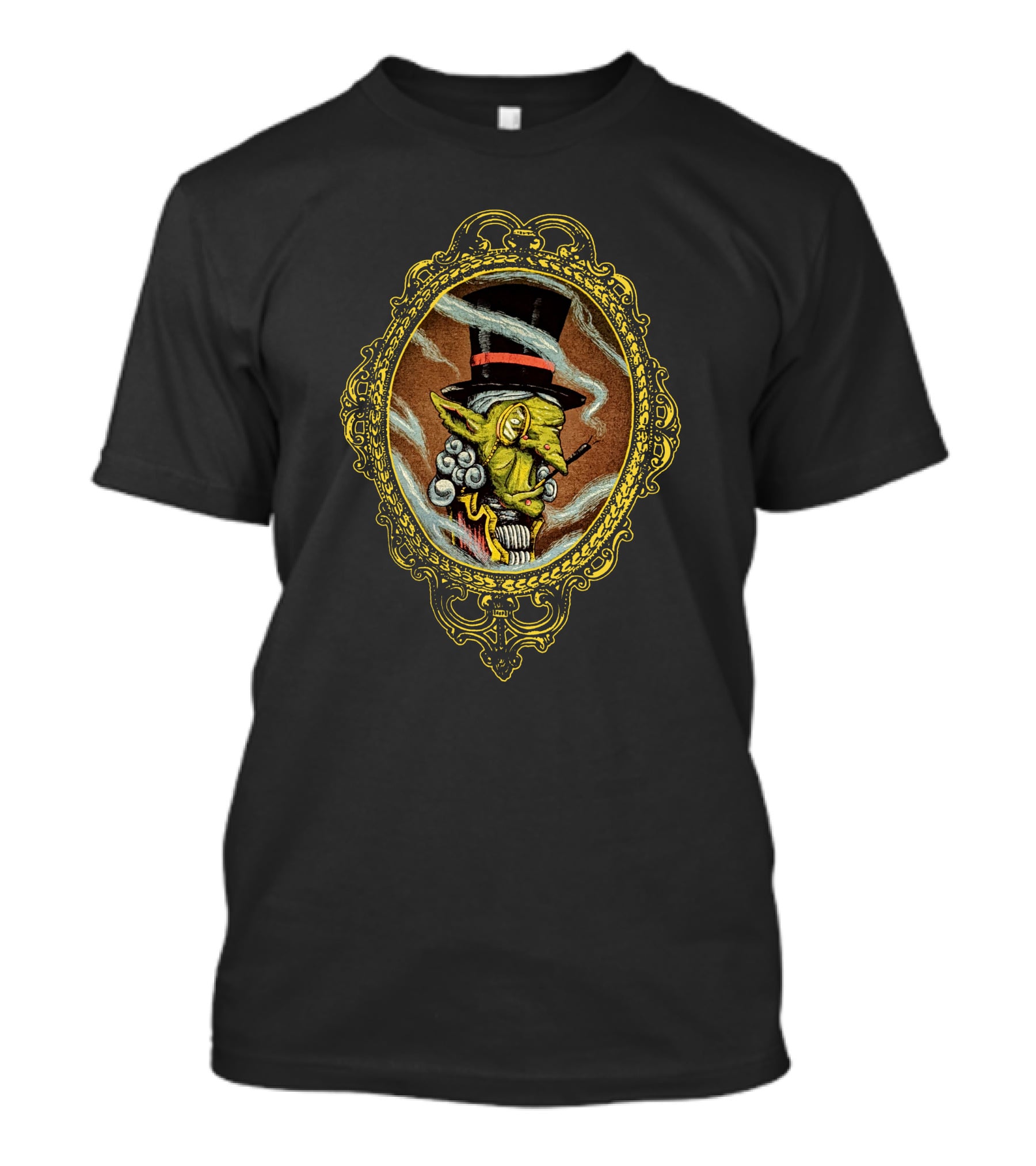 Nekrogoblikon Sophisticated Goblin Nerdmaid Pearl Vintage Cameo T-Shirt