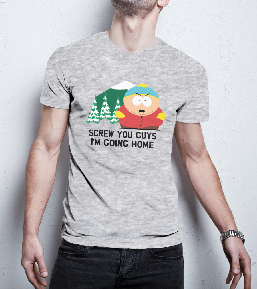 South Park Screw You Guys I'm Going Home Cartman Mountains Scene T-Shirt