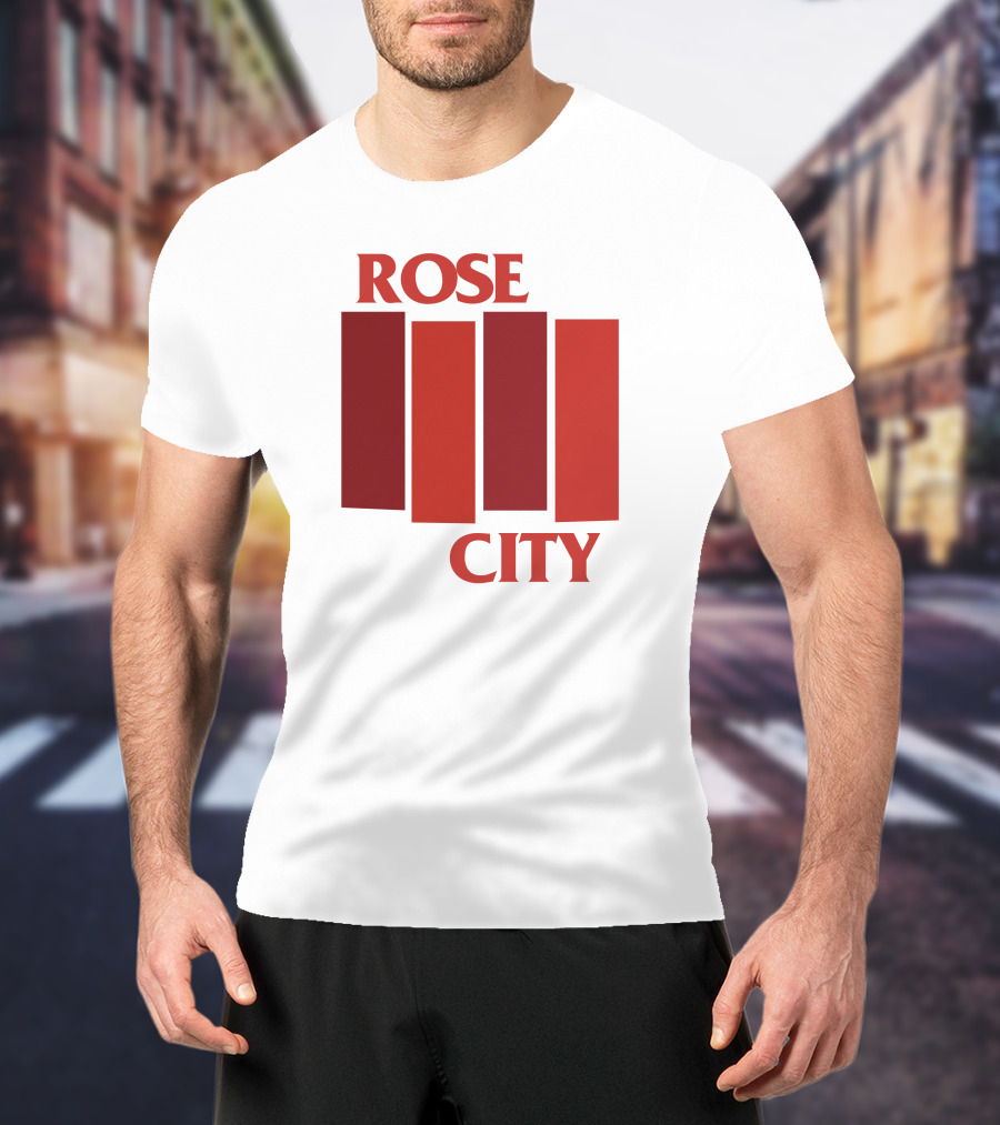 Rivetgear Shop Rose City Flag Rivet Gear Red Bar T-Shirt