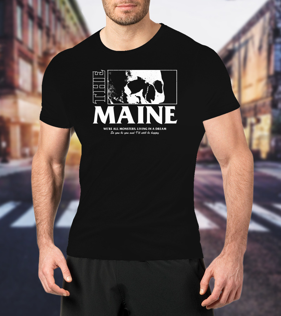 The Maine 8123 Forever Halloween We're All Monsters Living In A Dream T-Shirt