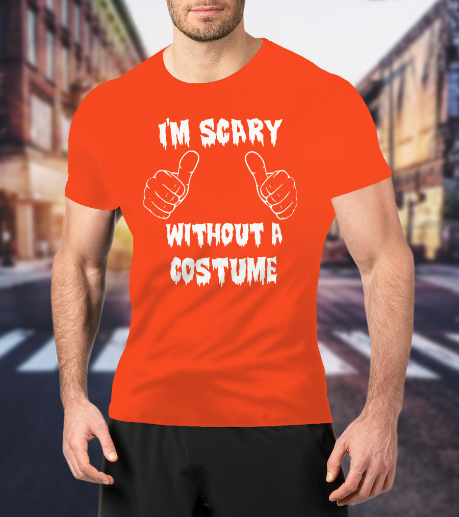 I'm Scary Without A Costume Thumbs Up Sinister Sidney T-Shirt