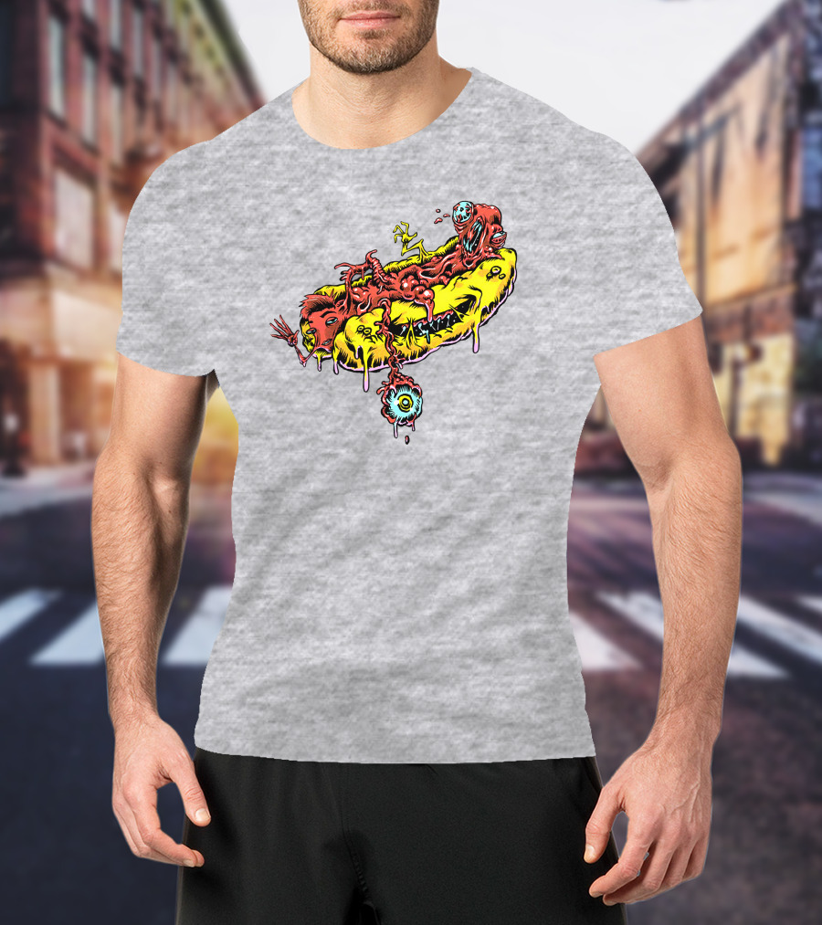 Drew Gooden Merch Hot Dog Surreal Monster Melt Dripping Eyeball T-Shirt