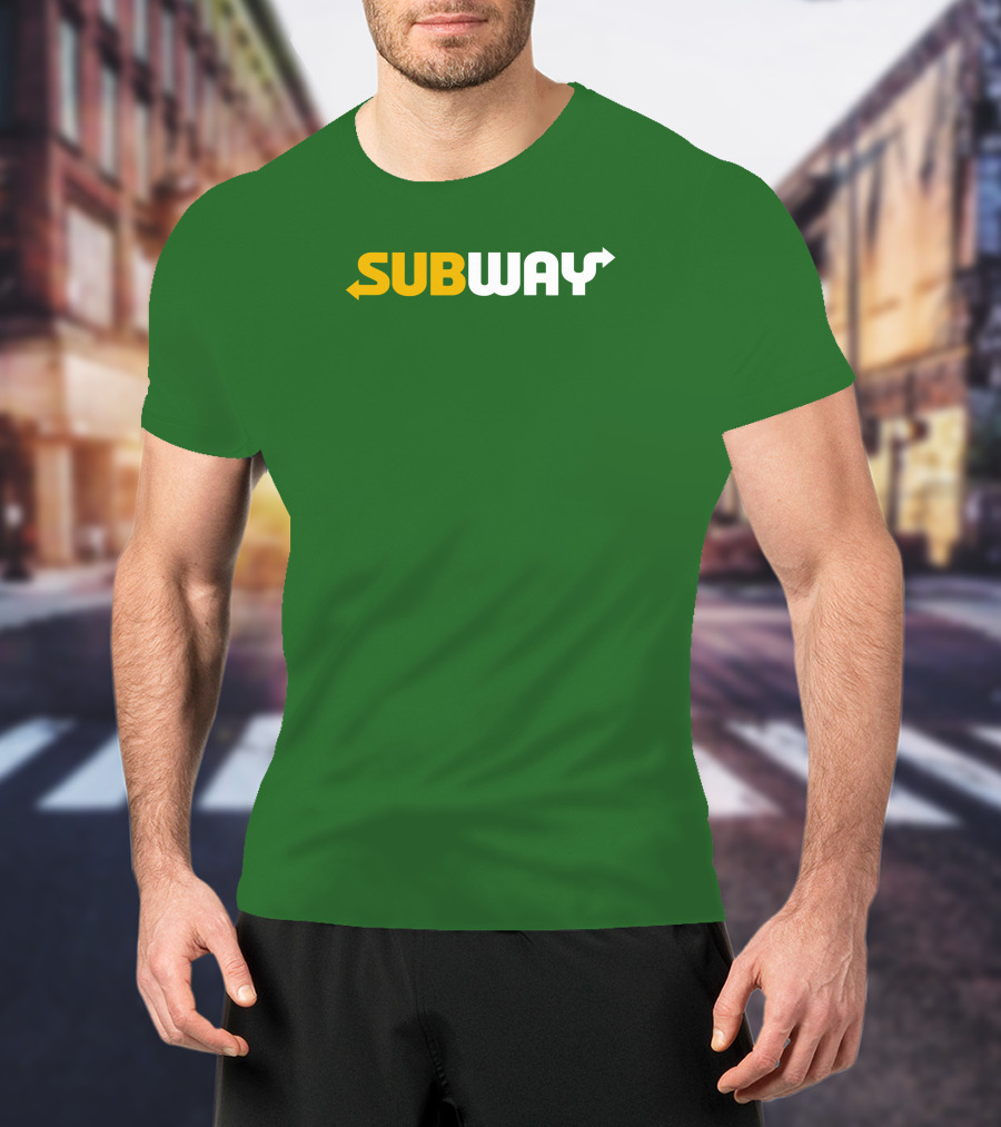 Keefler Subway Logo With Green Background T-Shirt