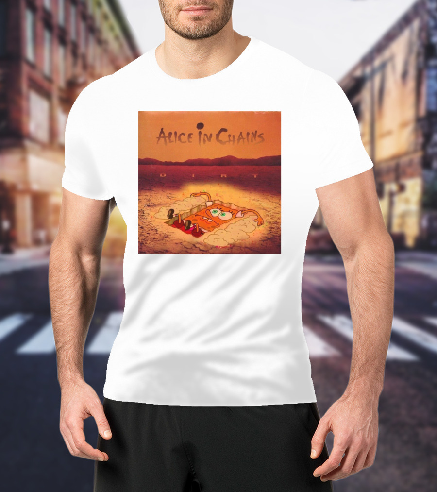 Alice In Chains Dirt Parody SpongeBob SquarePants Mocha Bigwanger12 T-Shirt