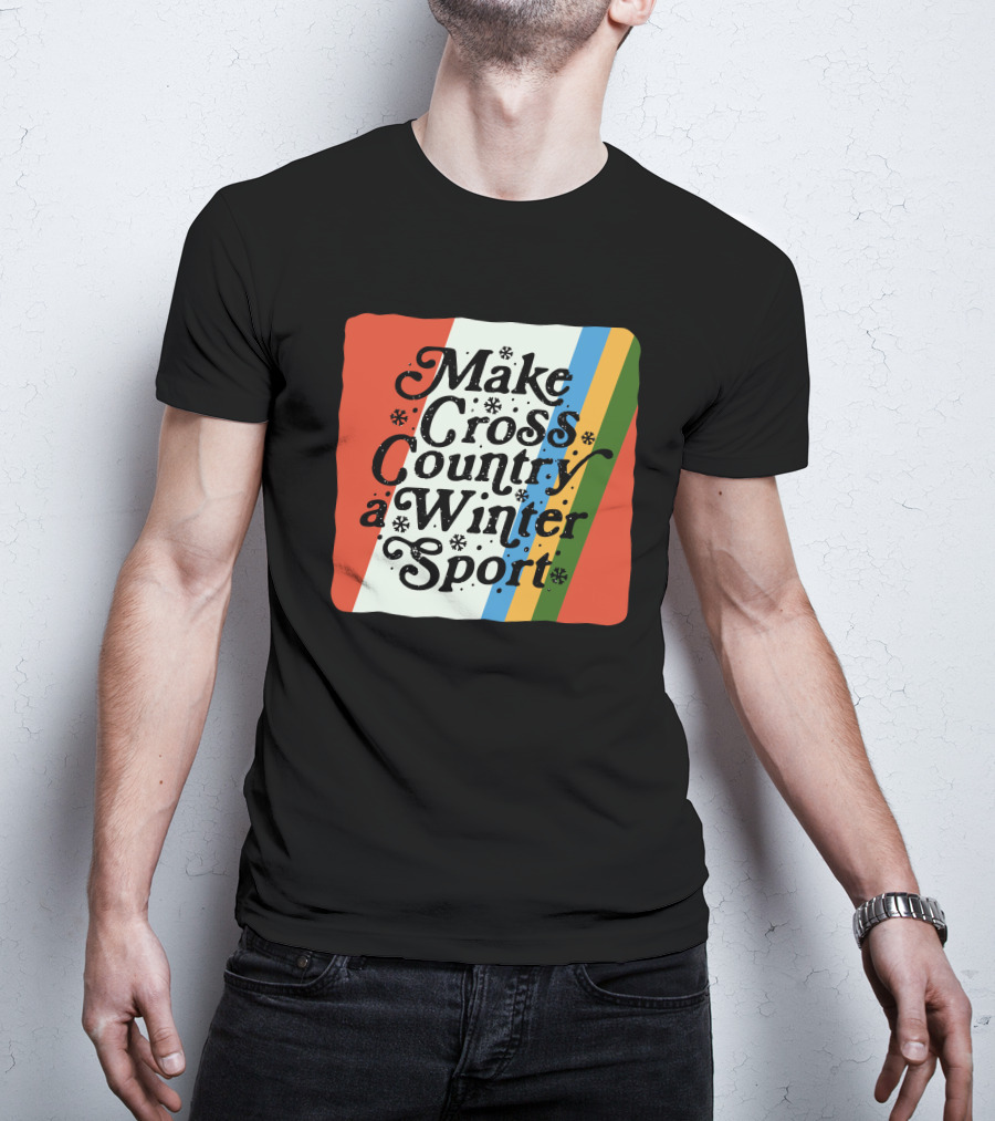 Kyle Merber Make Cross Country A Winter Sport Diadora Colorful Stripe T-Shirt