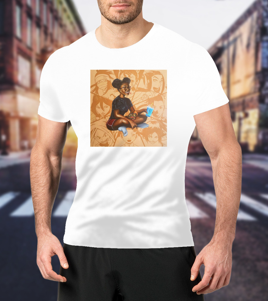 Huey Dynamite Screen Time Fine Be Greedier Anime Character Juice Chips T-Shirt