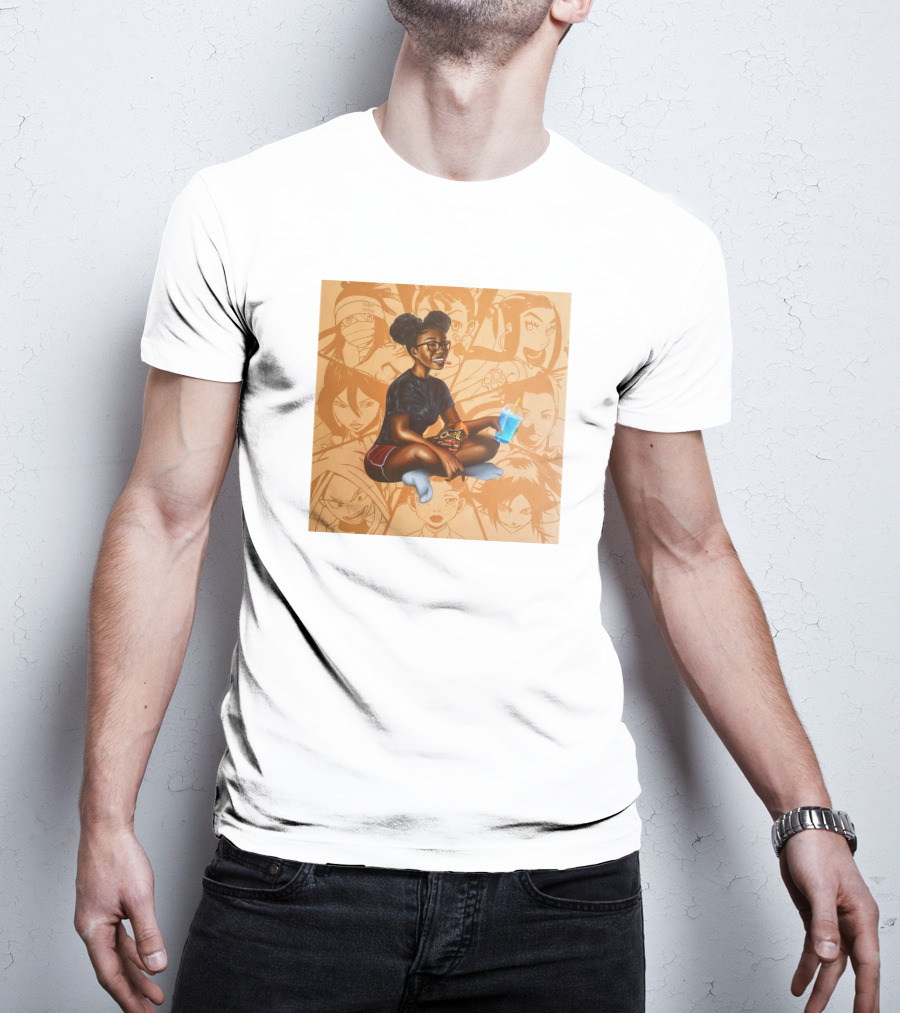 Huey Dynamite Screen Time Fine Be Greedier Anime Character Juice Chips T-Shirt