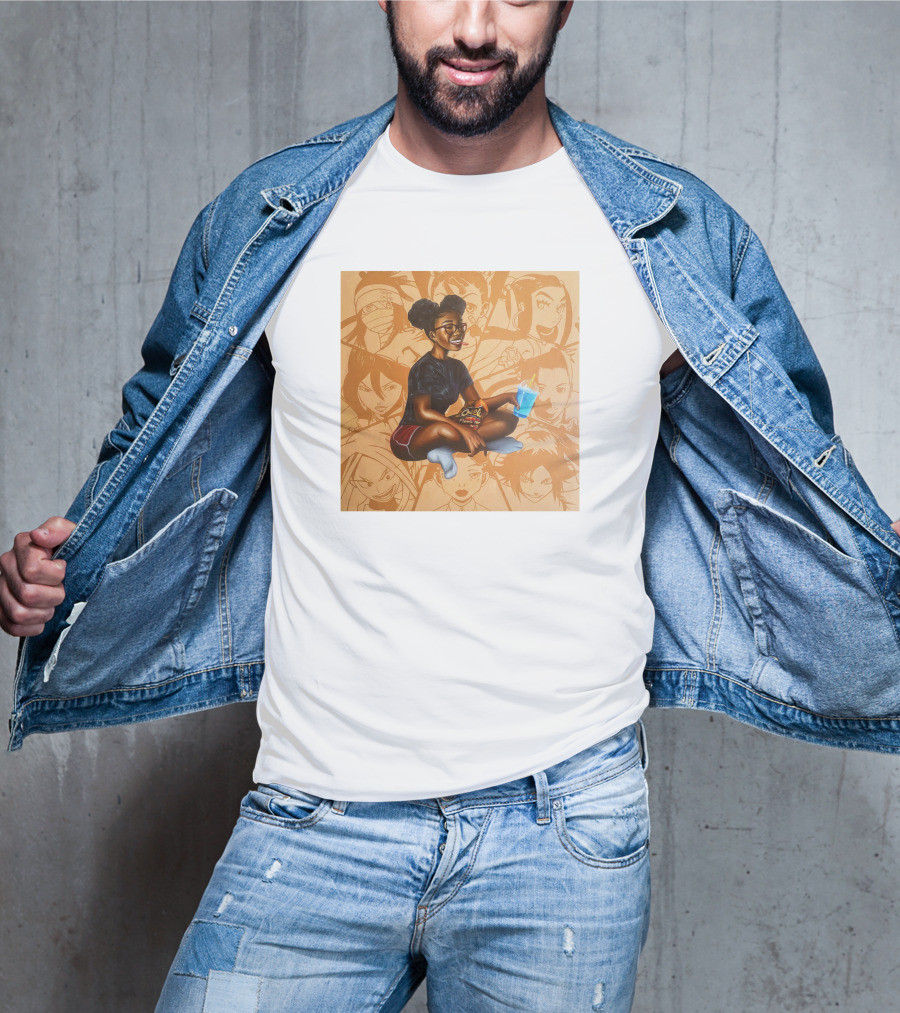 Huey Dynamite Screen Time Fine Be Greedier Anime Character Juice Chips T-Shirt