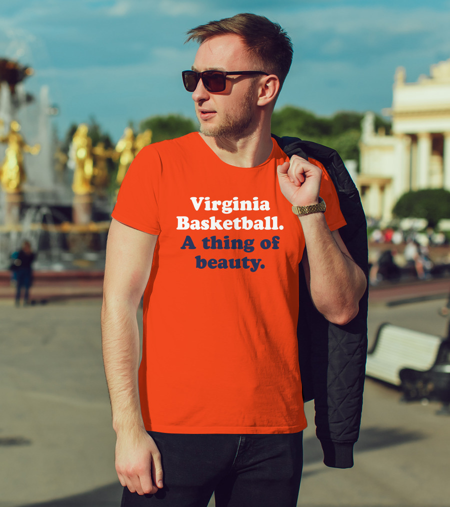 Virginia Basketball A Thing Of Beauty Orange T-Shirt