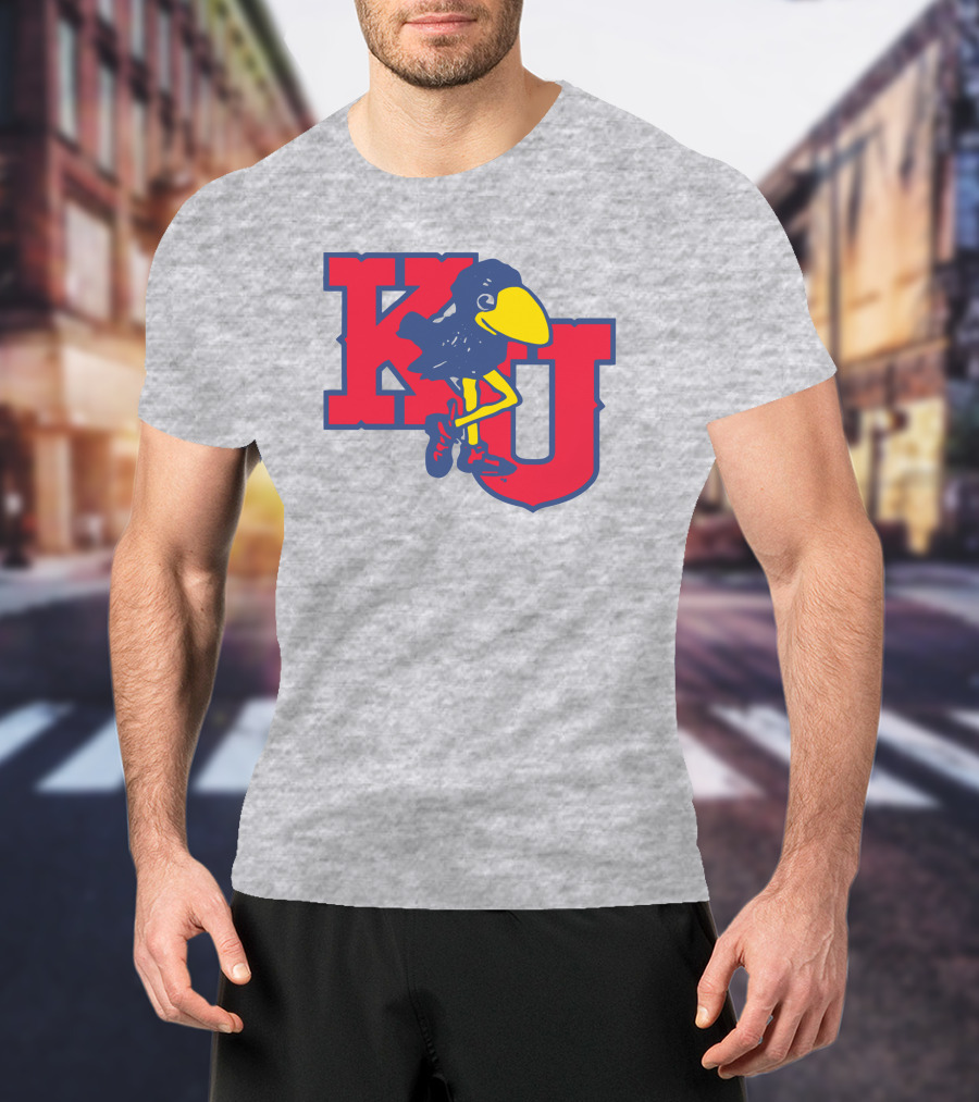 KU Homefield Vintage Long Leg Jayhawk T-Shirt