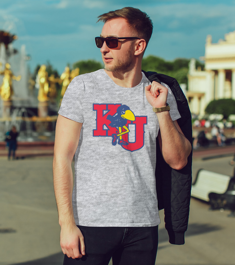 KU Homefield Vintage Long Leg Jayhawk T-Shirt