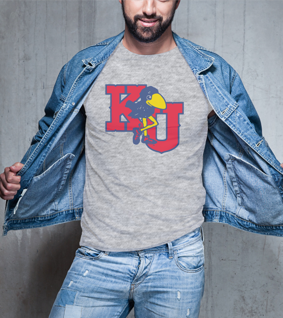 KU Homefield Vintage Long Leg Jayhawk T-Shirt