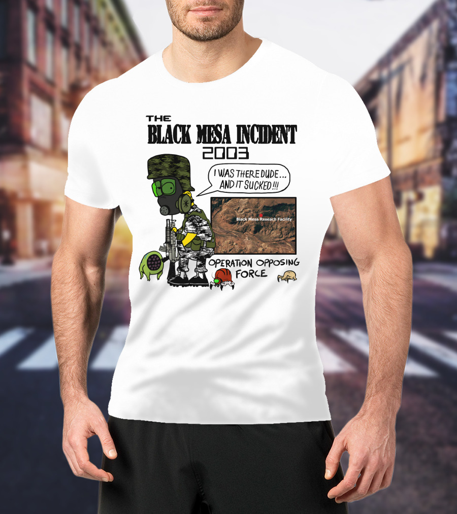 The Black Mesa Incident 2003 Operation Opposing Force Bootleg Bart Style Maurs T-Shirt
