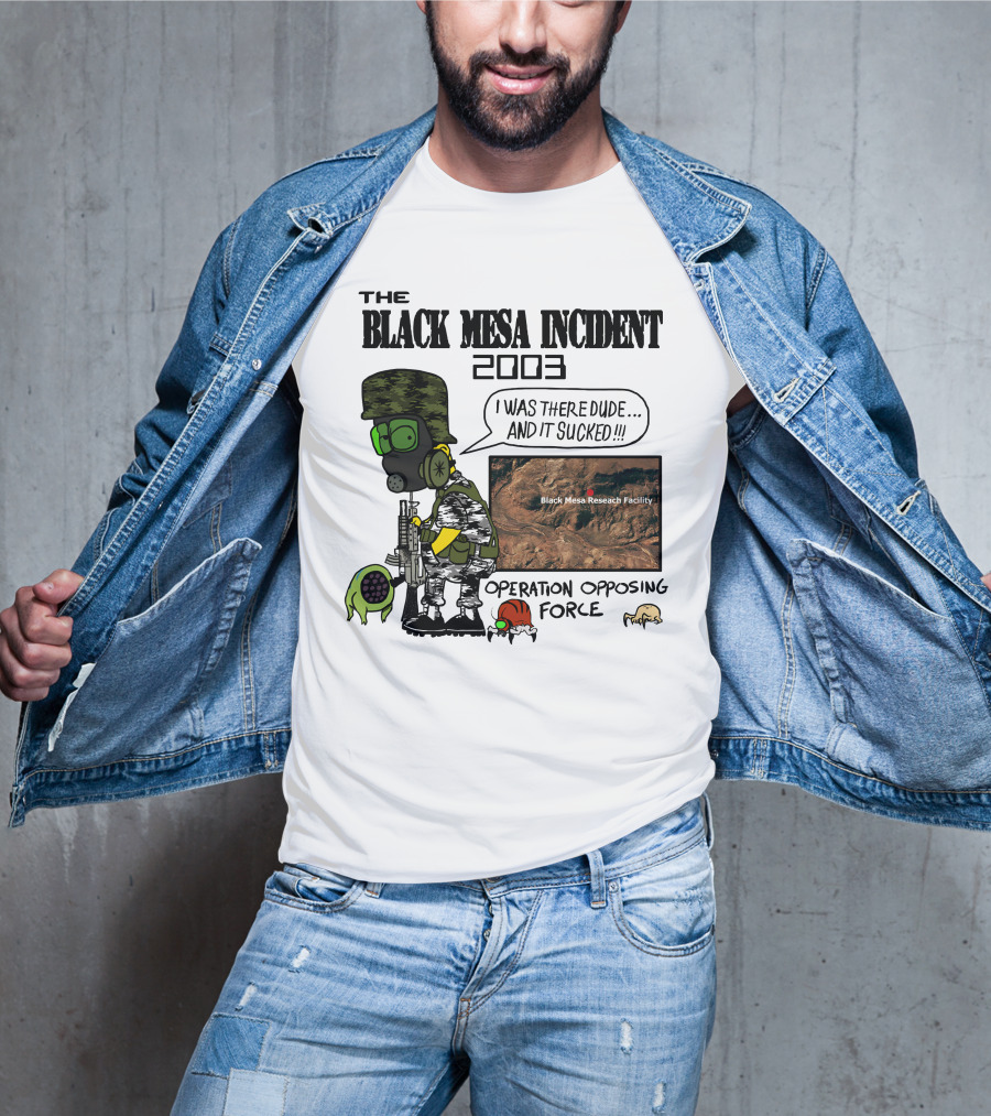 The Black Mesa Incident 2003 Operation Opposing Force Bootleg Bart Style Maurs T-Shirt