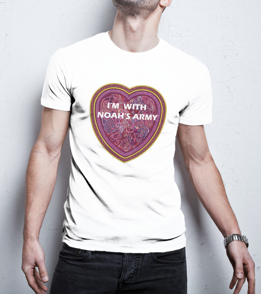 I'm With Noah's Army Heart T-Shirt