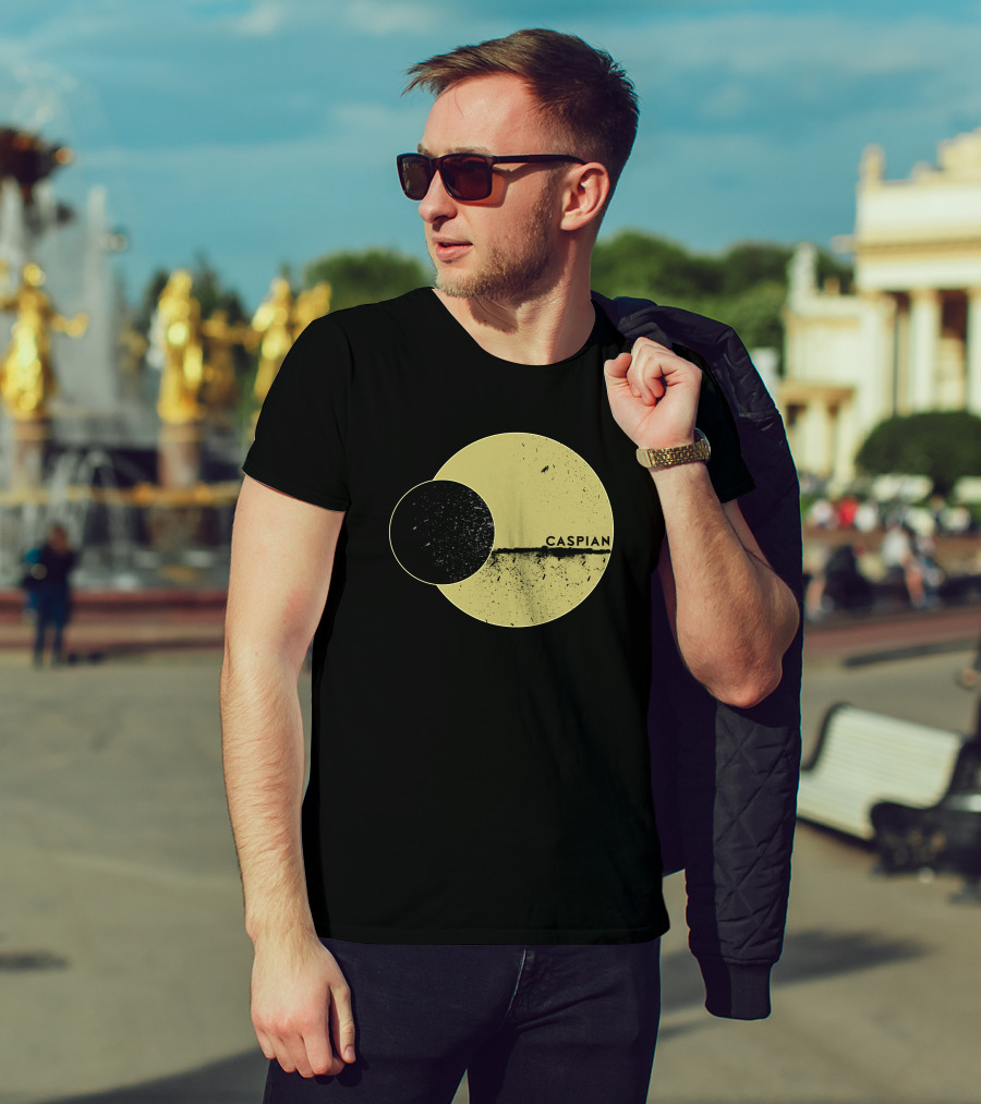 Marek Brave Solid Caspian Wrestle Mania Abstract Circles T-Shirt