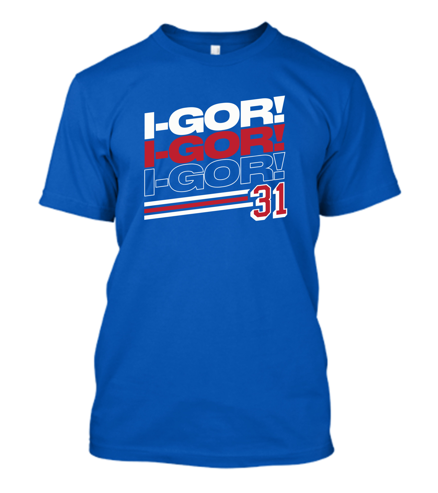 We Bleed Blue NYC Merch Store I-Gor I-Gor I-Gor 31 T-Shirt
