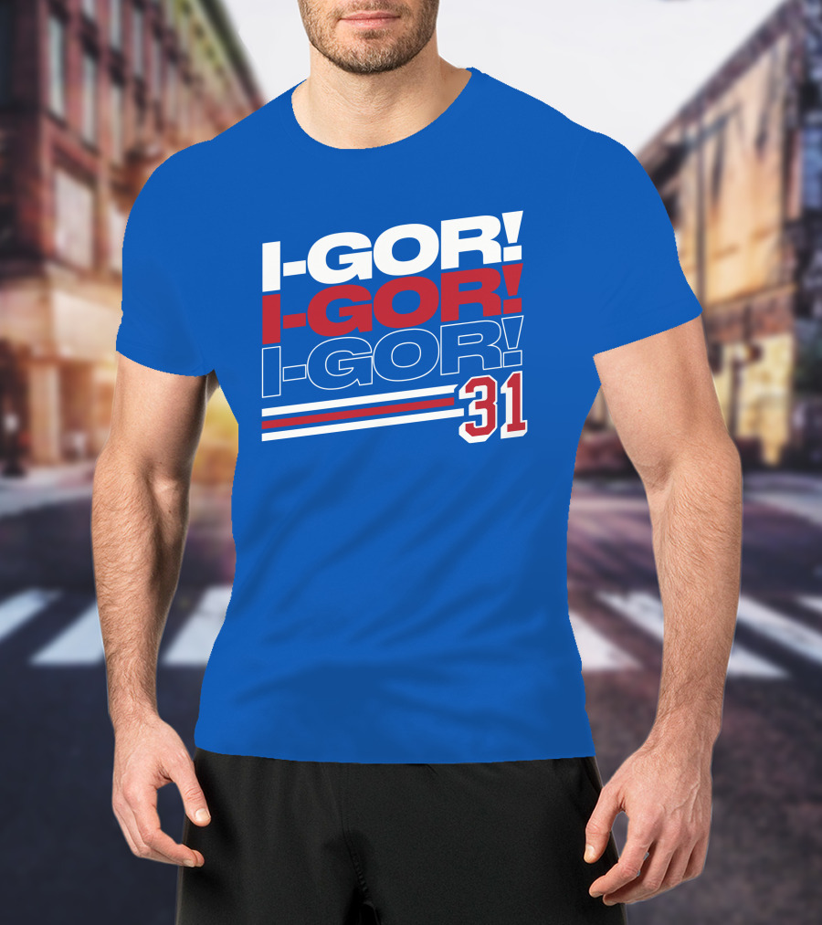 We Bleed Blue NYC Merch Store I-Gor I-Gor I-Gor 31 T-Shirt