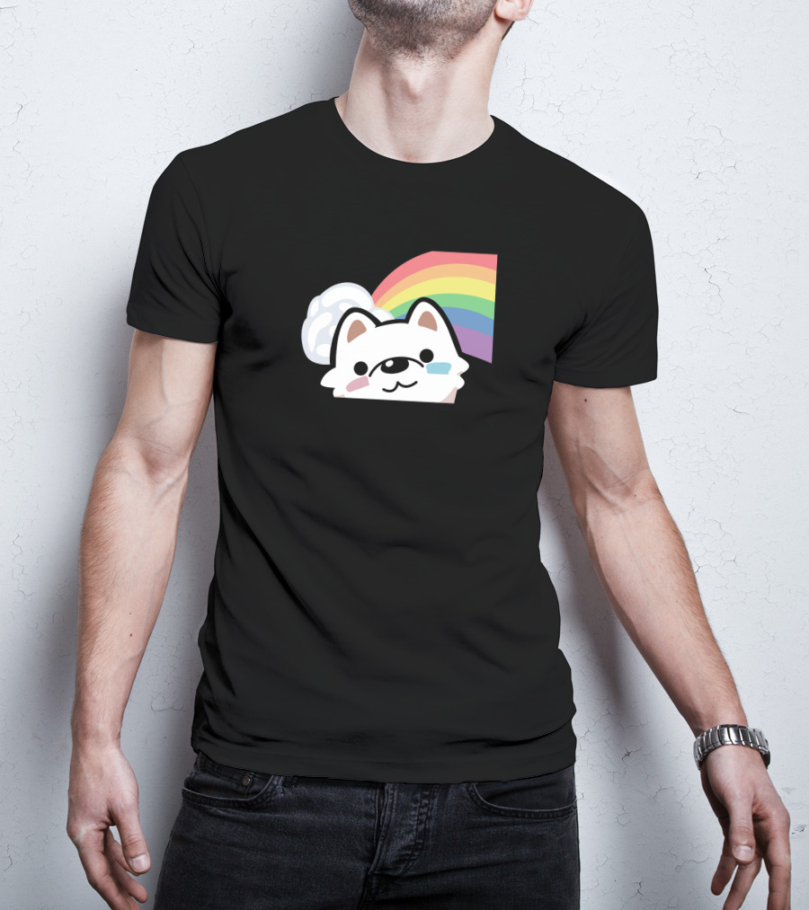 Streame Lements Merch DarkViperAU Pride Rainbow Dog T-Shirt