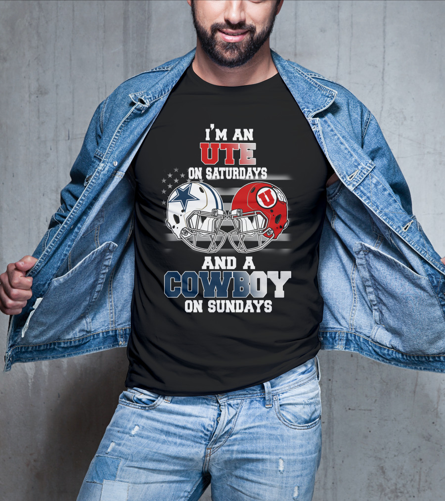 I'm An Ute On Saturdays And A Cowboy On Sundays T-Shirt