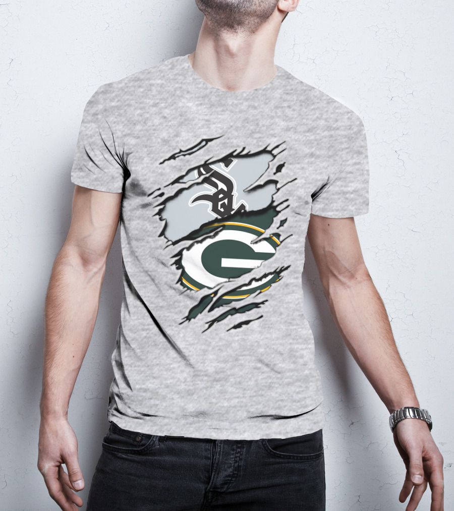 Packers White Sox Logo Mashup T-Shirt