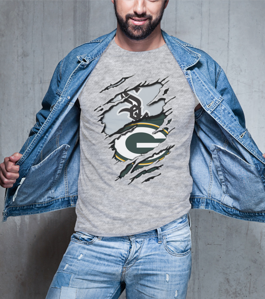 Packers White Sox Logo Mashup T-Shirt