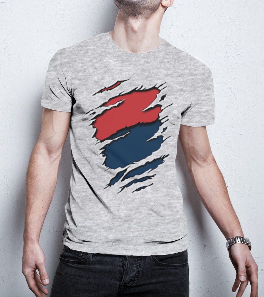 Cow Car Two-Tone Rip Claw Marks T-Shirt