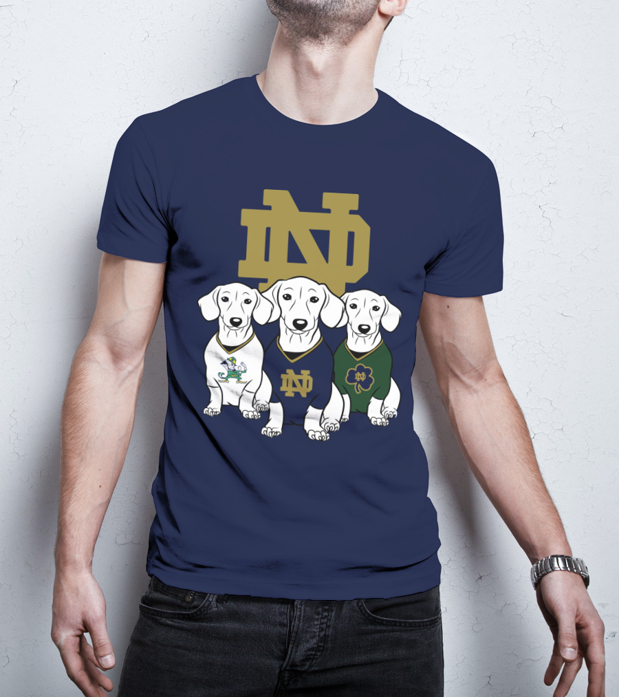 Dachshund Notre Dame Fighting Irish T-Shirt
