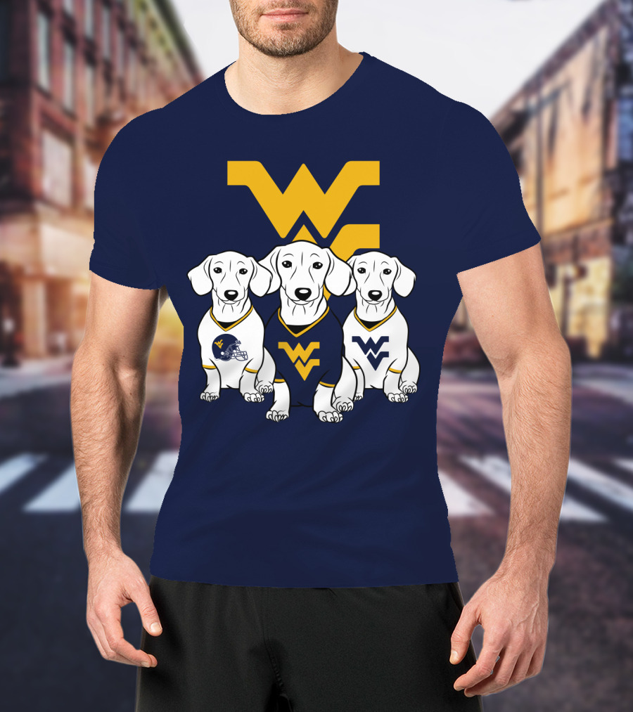 Wvu Mountaineers Dogs T-Shirt