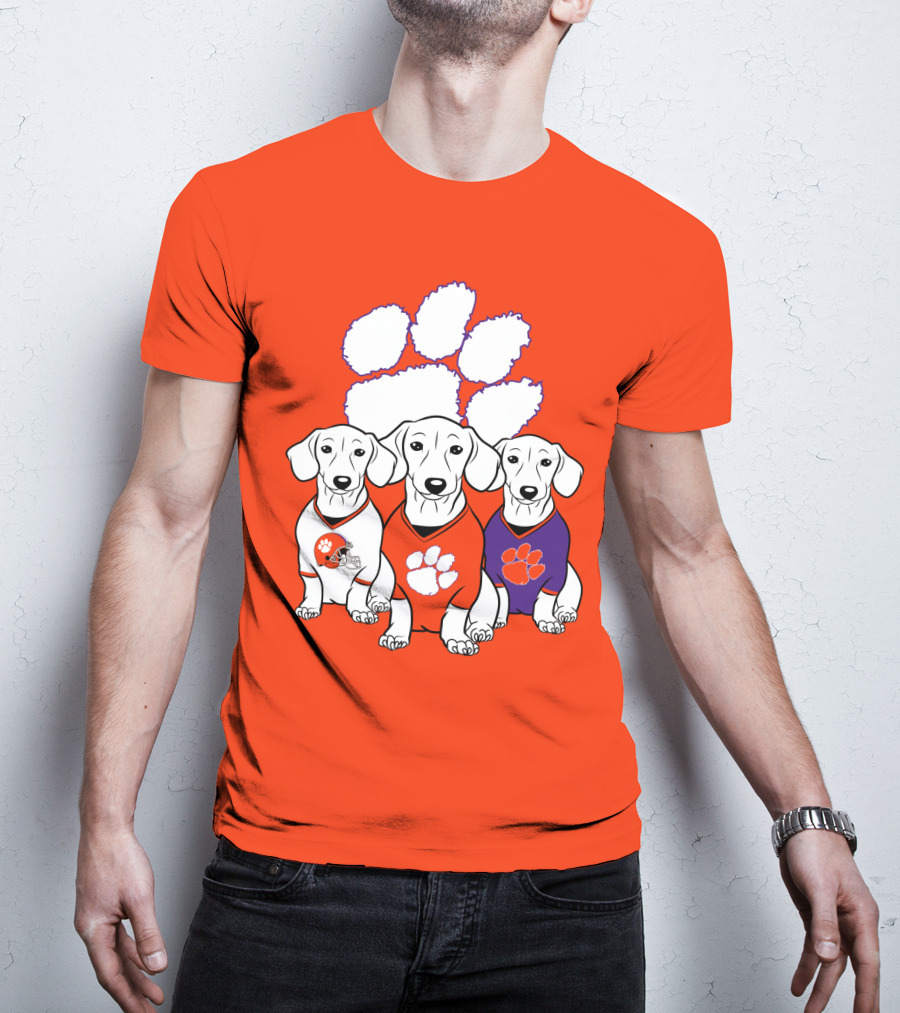 Clemson Tigers Dachshund T-Shirt