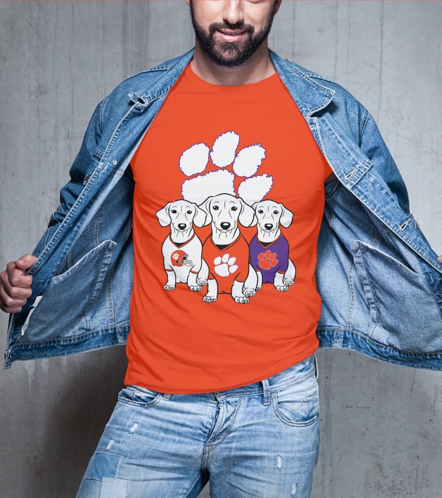 Clemson Tigers Dachshund T-Shirt